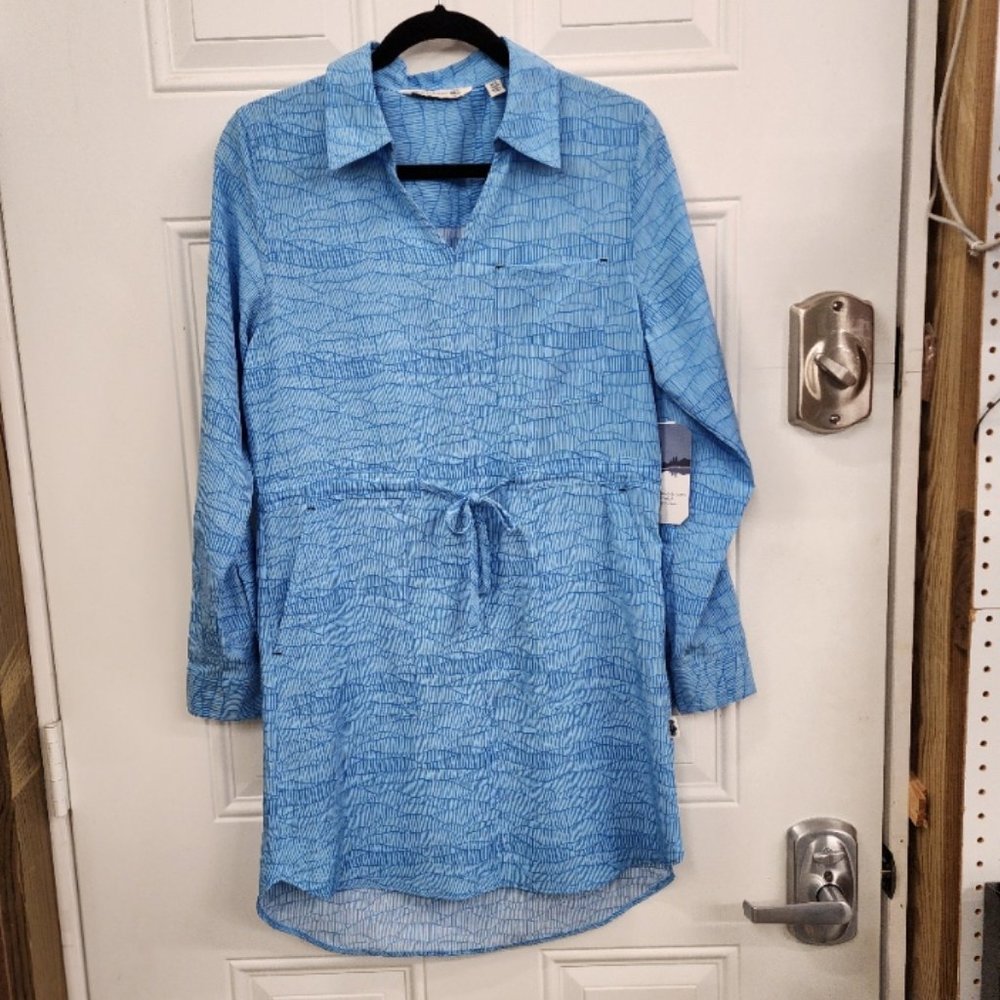 New Shore To Summit Utility Dress w/Sun Protection - Blue - Size Large